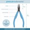 The Beadsmith Chain Nose Pliers - Jeweler’s Elements - Black Oxide Coated Jewelry-making Tool for Bending Wire and Closing Jump Rings